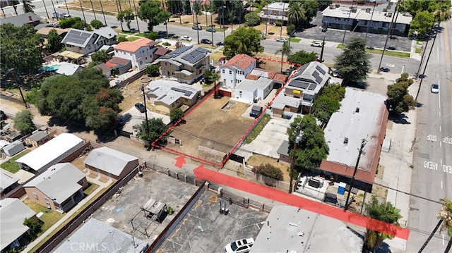 425 W 17th St, San Bernardino, CA 92405 - aerial view of residential area featuring property parcel outlined
