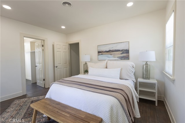 425 W 17th St, San Bernardino, CA 92405 - bedroom featuring wood finished floors and recessed lighting