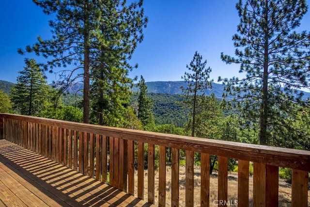 35853 Sierra Linda Dr, Wishon, CA 93669 - wooden terrace with a mountain view and a forest view