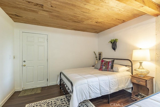 35853 Sierra Linda Dr, Wishon, CA 93669 - bedroom with wood ceiling and wood finished floors