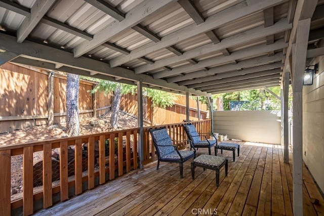 35853 Sierra Linda Dr, Wishon, CA 93669 - wooden terrace featuring a fenced backyard
