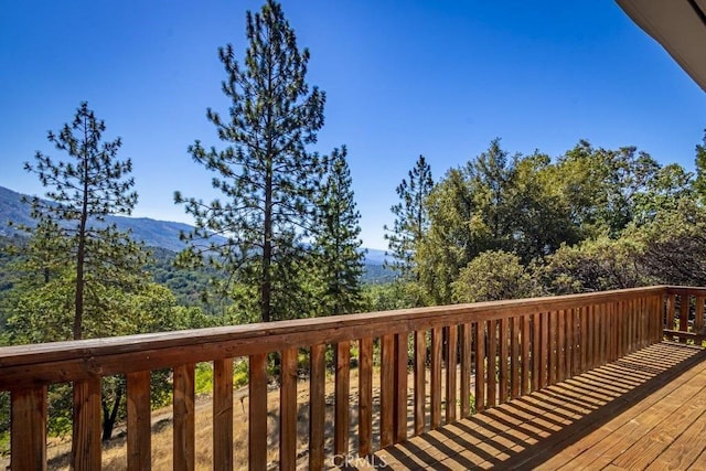 35853 Sierra Linda Dr, Wishon, CA 93669 - wooden deck with a mountain view