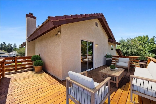 601 Las Arenas Ct, Bakersfield, CA 93314 - wooden deck featuring an outdoor living space