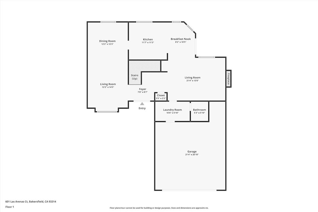 601 Las Arenas Ct, Bakersfield, CA 93314 - view of property floor plan