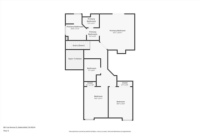 601 Las Arenas Ct, Bakersfield, CA 93314 - view of home floor plan