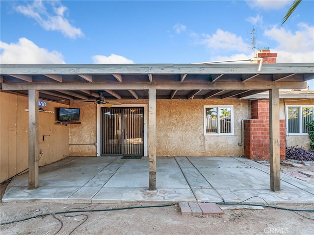 17911 Juniper St, Hesperia, CA 92345 - view of patio / terrace with a ceiling fan