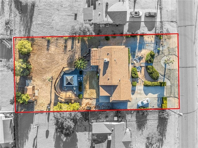 17911 Juniper St, Hesperia, CA 92345 - aerial overview of property's location with property boundaries highlighted