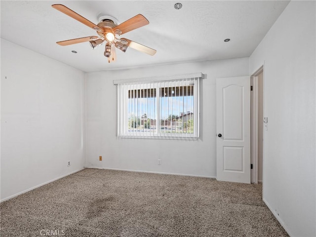 17911 Juniper St, Hesperia, CA 92345 - spare room featuring carpet floors, ceiling fan, and recessed lighting