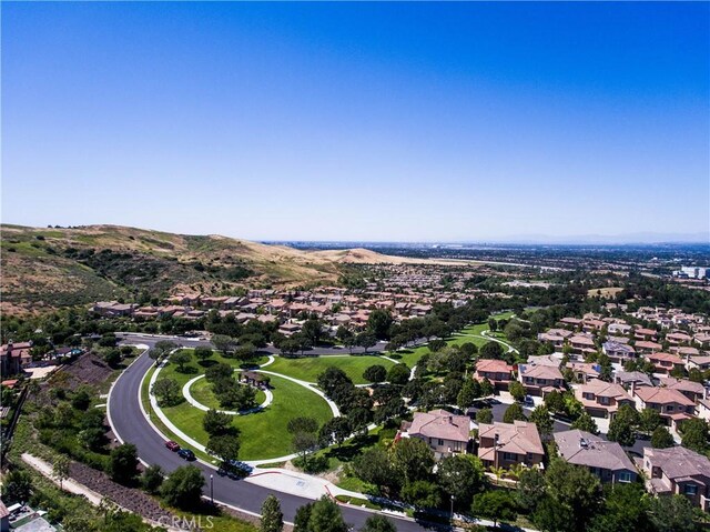 14 Tall Oak, Irvine, CA 92603 - aerial view of property and surrounding area featuring nearby suburban area and a mountainous background