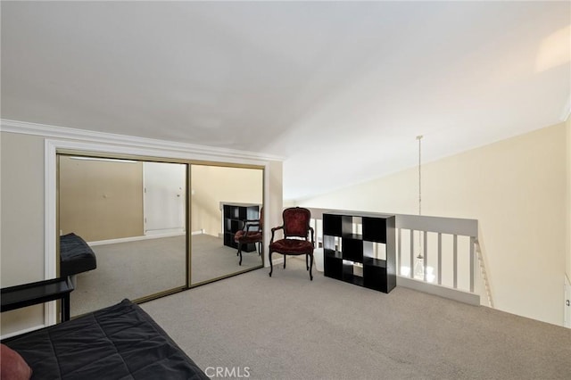 603 S Prospect Ave Unit 305, Redondo Beach, CA 90277 - living area featuring carpet flooring and crown molding
