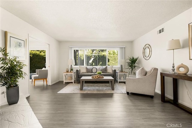 557 S Gardner Dr, Orange, CA 92866 - living area with a textured ceiling and wood finished floors