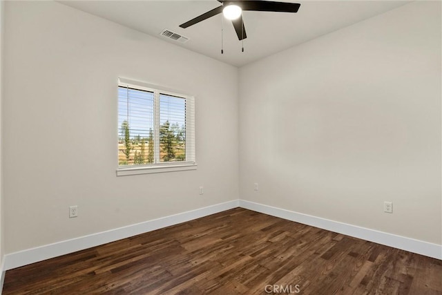 5616 Glen Way, Paradise, CA 95969 - empty room featuring dark wood-style floors and ceiling fan