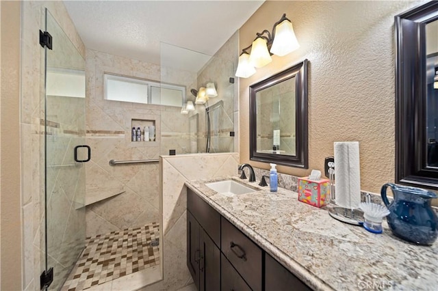 3310 Purple Sage Ln, Palmdale, CA 93550 - bathroom featuring vanity and a shower stall