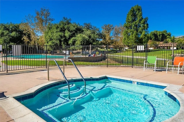 18912 Circle Of The Oaks, Newhall, CA 91321 - view of swimming pool with a pool and a patio area