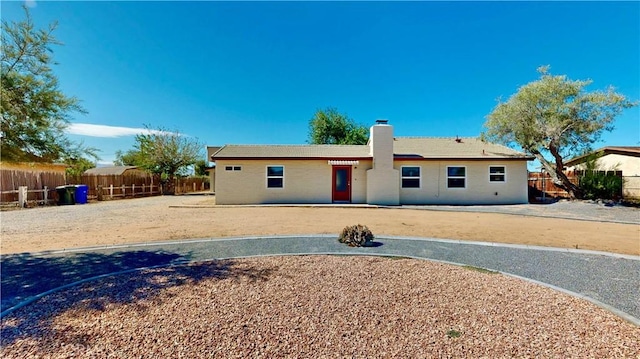 21845 Fox Ave, Apple Valley, CA 92307 - back of house with a chimney