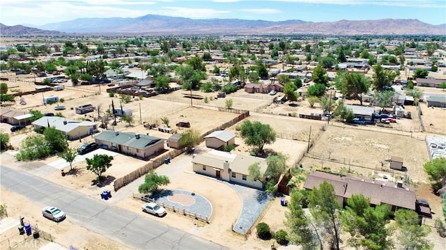 21845 Fox Ave, Apple Valley, CA 92307 - aerial perspective of suburban area featuring a mountainous background