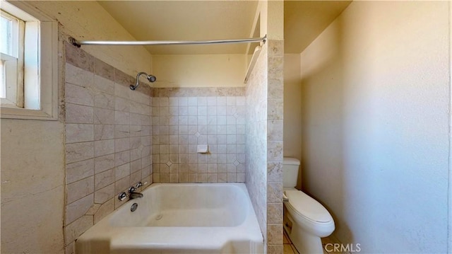 21845 Fox Ave, Apple Valley, CA 92307 - bathroom with toilet and shower / washtub combination