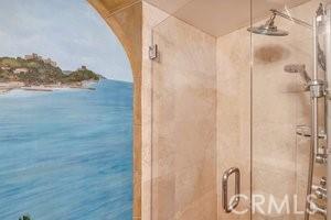 25152 Mammoth Cir, Lake Forest, CA 92630 - full bathroom with a shower stall and a water view