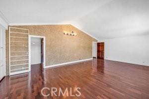 25152 Mammoth Cir, Lake Forest, CA 92630 - additional living space featuring vaulted ceiling and wood finished floors