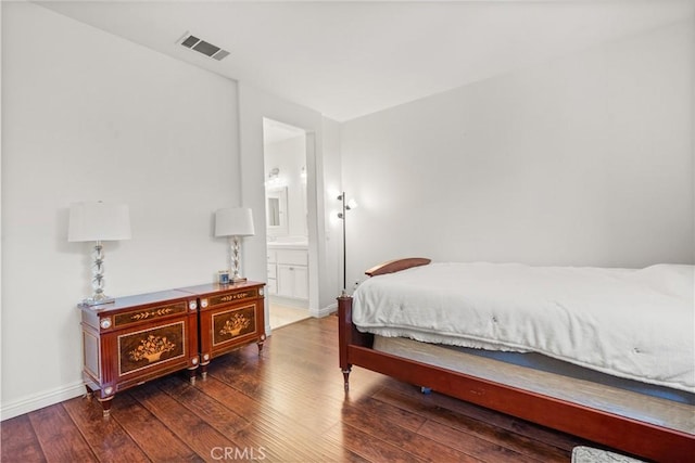1335 Mc Fadden Dr, Fullerton, CA 92833 - bedroom with hardwood / wood-style flooring and ensuite bath