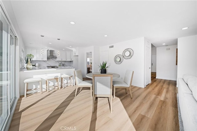 24861 Camberwell St, Laguna Hills, CA 92653 - dining space with recessed lighting and light wood-style flooring