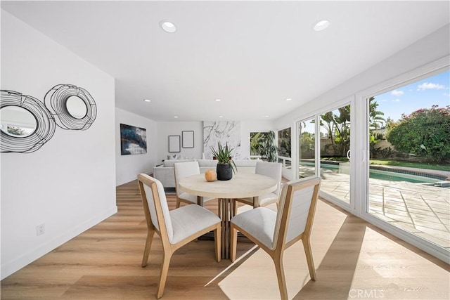 24861 Camberwell St, Laguna Hills, CA 92653 - dining area featuring recessed lighting and light wood-type flooring