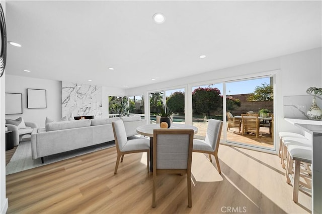 24861 Camberwell St, Laguna Hills, CA 92653 - dining space with plenty of natural light, light wood finished floors, and recessed lighting