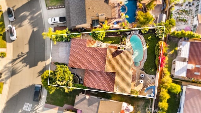 24861 Camberwell St, Laguna Hills, CA 92653 - aerial view of property's location with property parcel outlined