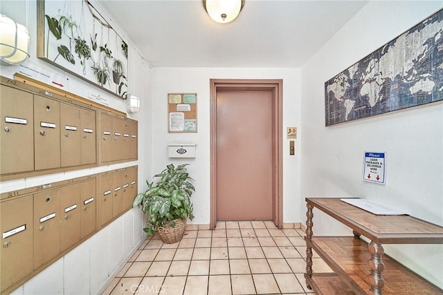 2424 S Gaffey St Unit 101, San Pedro, CA 90731 - entryway with mail area and light tile patterned floors