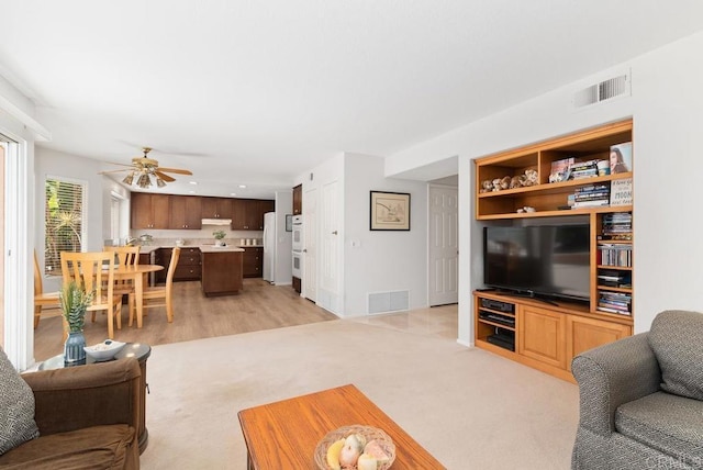 4356 Point Reyes Ct, Carlsbad, CA 92010 - living room with ceiling fan