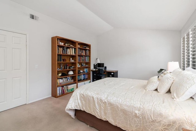 4356 Point Reyes Ct, Carlsbad, CA 92010 - carpeted bedroom featuring vaulted ceiling