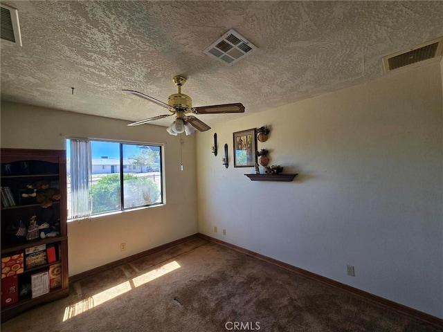 7050 Ivanpah Ave Unit 29, Palms, CA 92277 - carpeted spare room with a ceiling fan and a textured ceiling