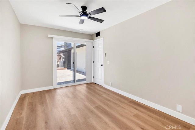 7364 Layton St, Rancho Cucamonga, CA 91730 - empty room with light wood finished floors and ceiling fan