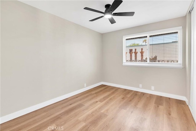 7364 Layton St, Rancho Cucamonga, CA 91730 - unfurnished room with light wood finished floors and ceiling fan