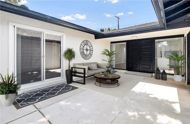 7364 Layton St, Rancho Cucamonga, CA 91730 - view of patio with an outdoor hangout area
