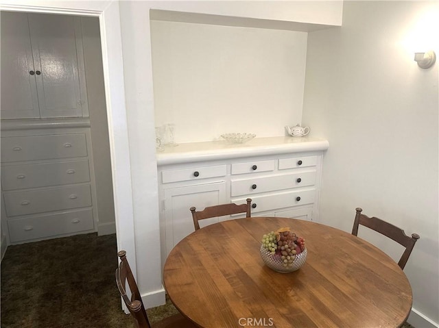 1316 Elm St, Alhambra, CA 91803 - dining room with dark carpet and baseboards