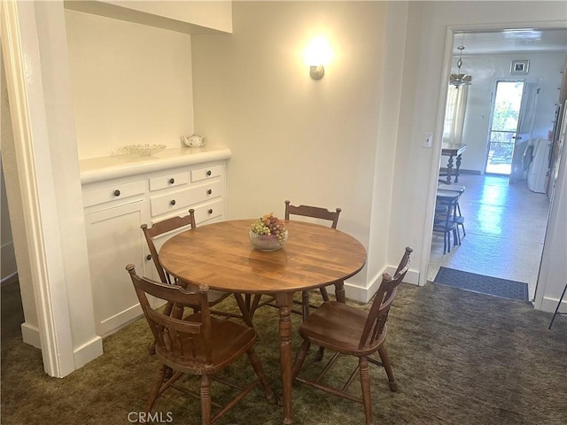 1316 Elm St, Alhambra, CA 91803 - dining room featuring dark colored carpet