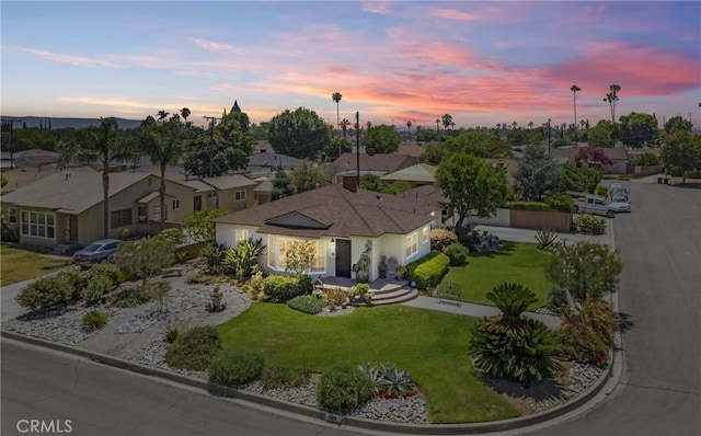 829 N Foxdale Ave, West Covina, CA 91790 - aerial view at dusk of a residential view