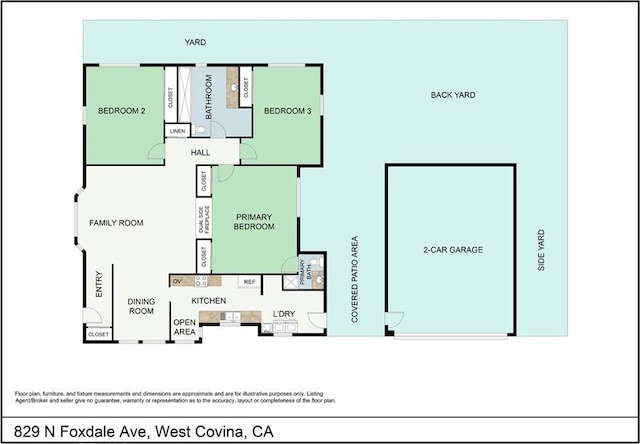829 N Foxdale Ave, West Covina, CA 91790 - view of room layout