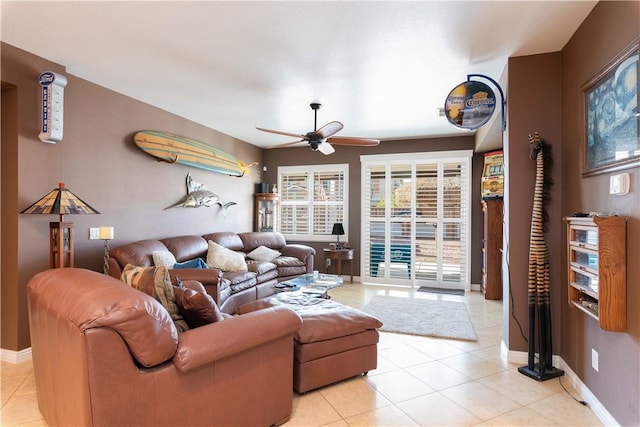 32765 Santa Cruz, Lake Elsinore, CA 92530 - living area with light tile patterned flooring and ceiling fan