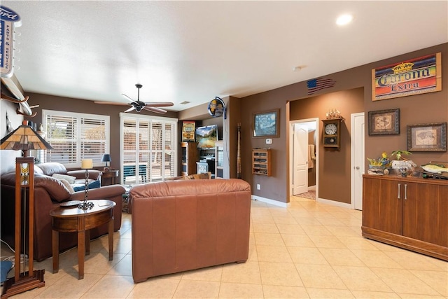 32765 Santa Cruz, Lake Elsinore, CA 92530 - living room with a ceiling fan and light tile patterned floors