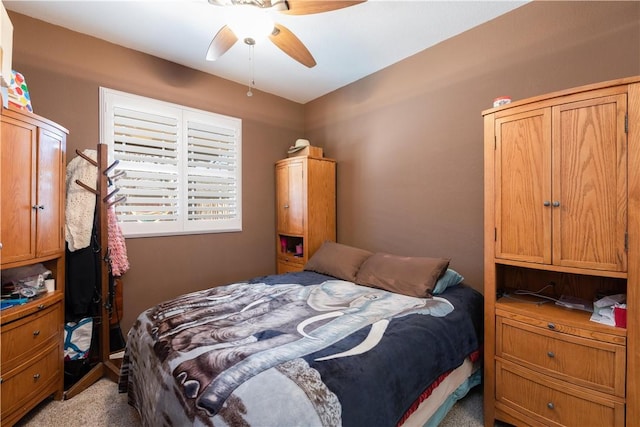 32765 Santa Cruz, Lake Elsinore, CA 92530 - bedroom with light carpet and ceiling fan