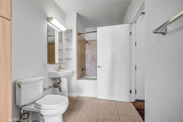 388 E Ocean Blvd Unit 1215, Long Beach, CA 90802 - bathroom featuring bathing tub / shower combination and tile patterned flooring