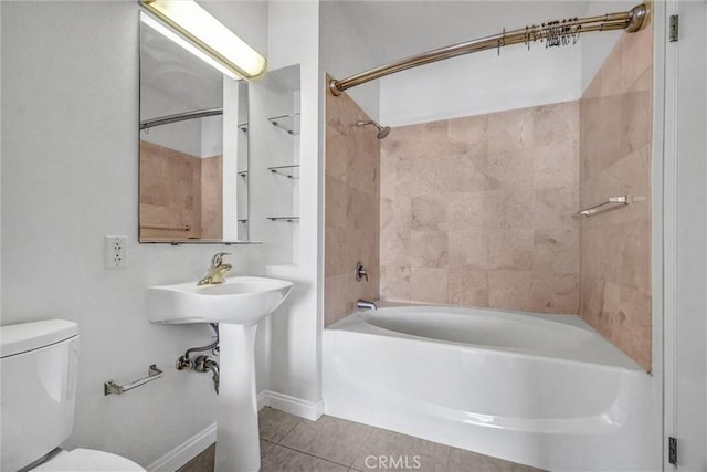 388 E Ocean Blvd Unit 1215, Long Beach, CA 90802 - full bath with shower / tub combination and tile patterned flooring