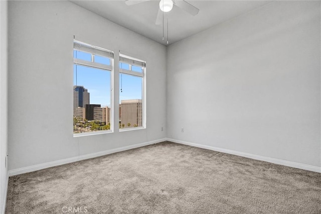 388 E Ocean Blvd Unit 1215, Long Beach, CA 90802 - unfurnished room featuring carpet and ceiling fan