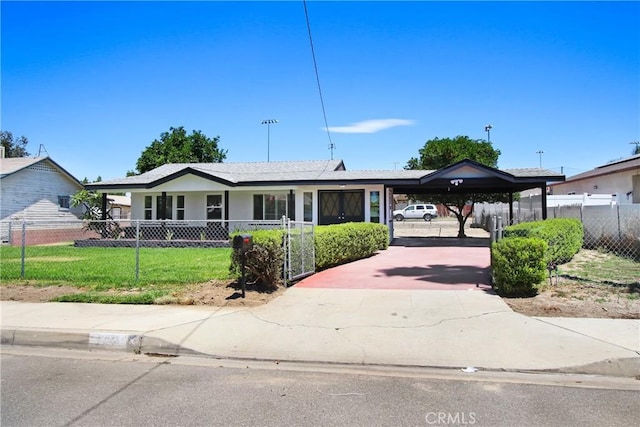 293 E Congress St, Colton, CA 92324 - single story home with a fenced front yard and driveway