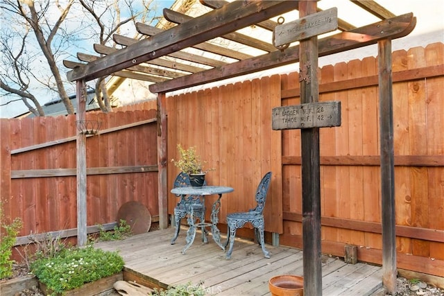 1101 Admiral Ln, Chico, CA 95973 - wooden terrace with a pergola