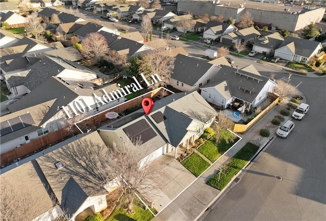 1101 Admiral Ln, Chico, CA 95973 - aerial perspective of suburban area