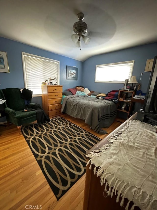 7957 Sausalito Ave, West Hills, CA 91304 - bedroom featuring wood finished floors and ceiling fan