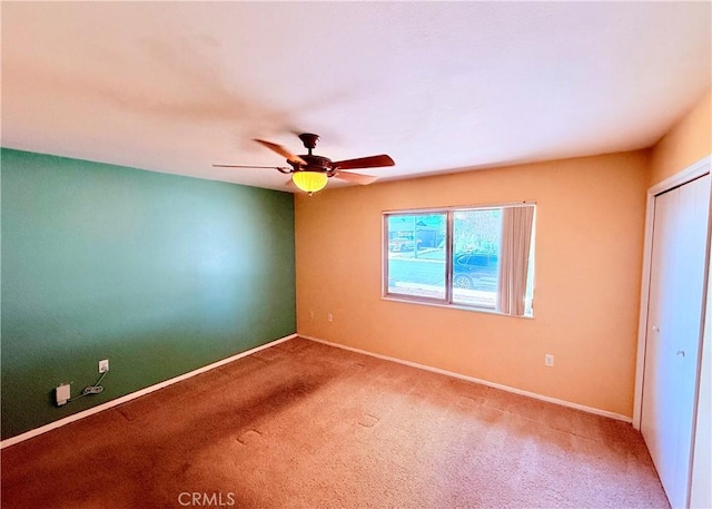 27294 Pinehurst Rd, Menifee, CA 92586 - carpeted empty room featuring a ceiling fan and baseboards